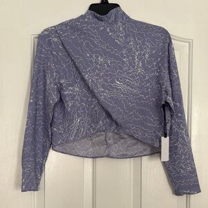ASTR Lavender Swirl Long Sleeve Top